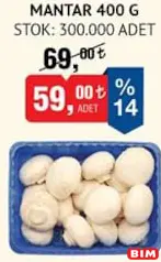 MANTAR 400 G fiyat ve kampanya bilgisi